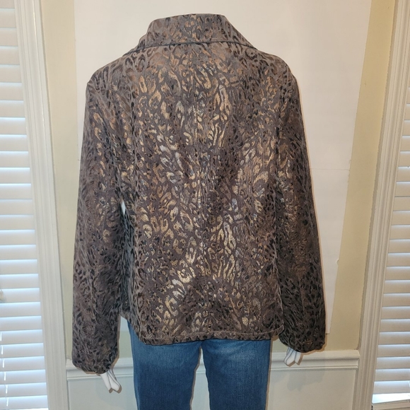 VINTAGE Gold Jacket by COMPANY COLLECTION, SZ 14P - Picture 6 of 12